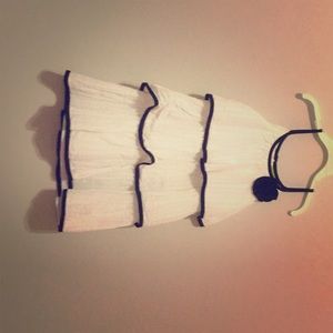 A black and white dress